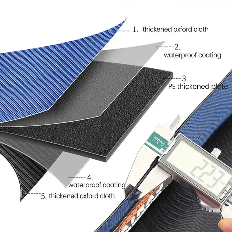 Simples Market AIRAJ Multifunctional Tool Bag; blue/black 1680D Oxford cloth with waterproof coating.