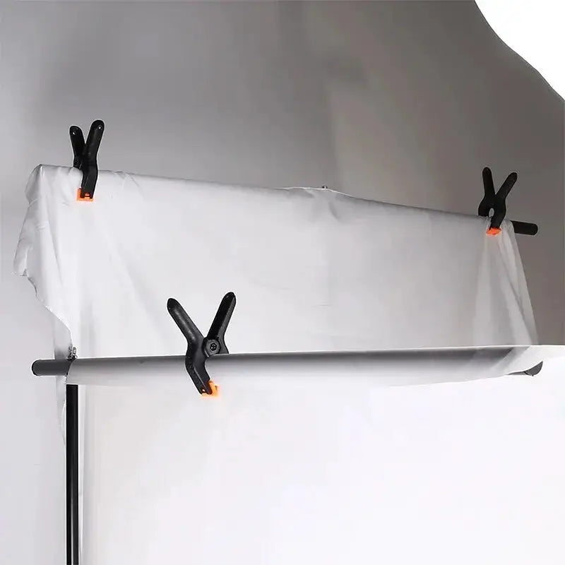 Six Pack 3 Inch Heavy Duty Plastic Spring Clamps for Background Muslin Canvas Paper Chromakey Photo Studio and Carpentry