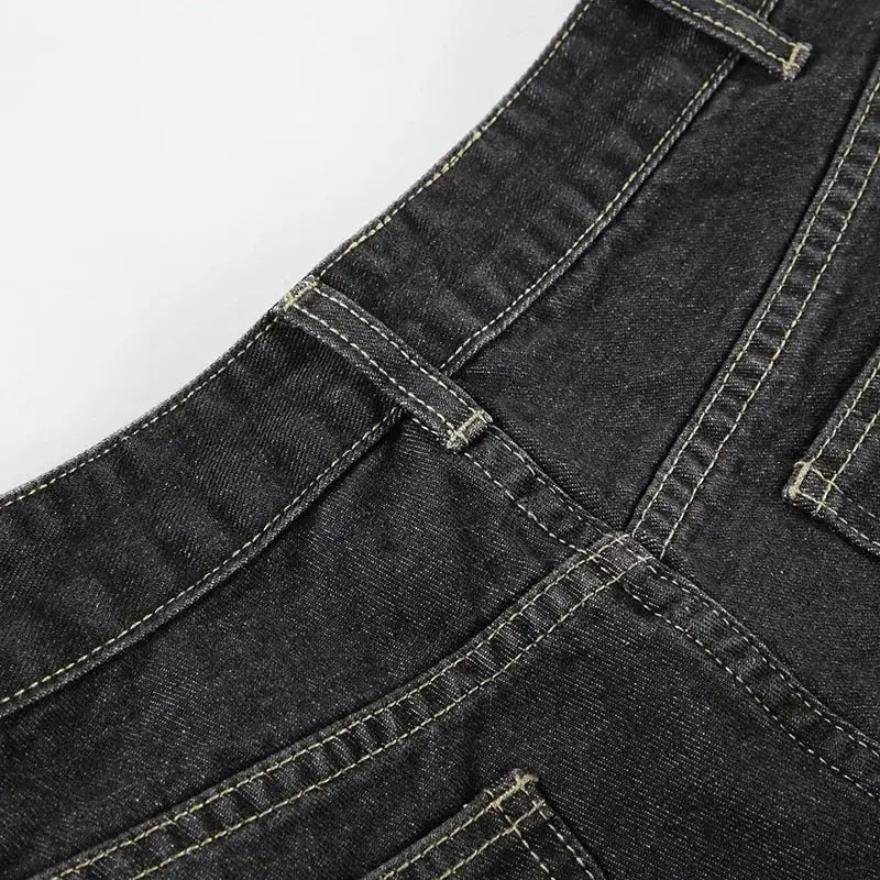 Weekeep Floral Embroidery Jeans Y2K Vintage Low Rise Flared Denim