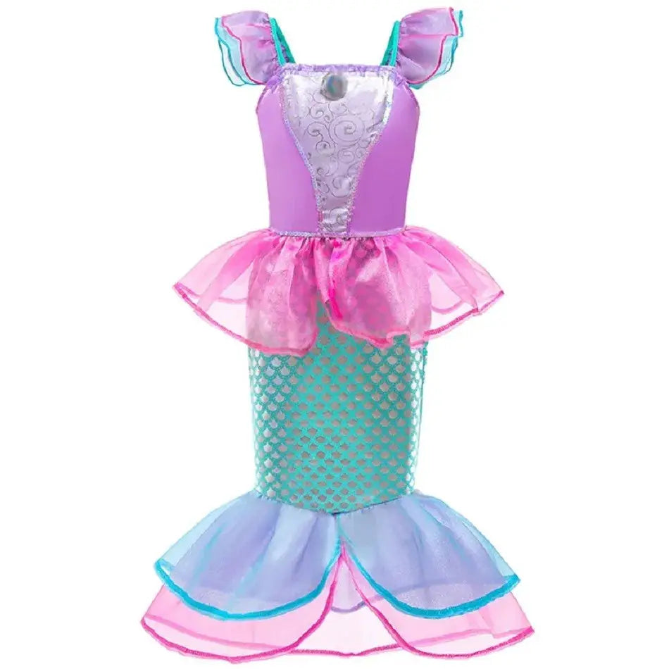 Girls Elsa Anna Rapunzel Jasmine Princess Dress Costume For Carnival Party Cosplay Halloween Christmas
