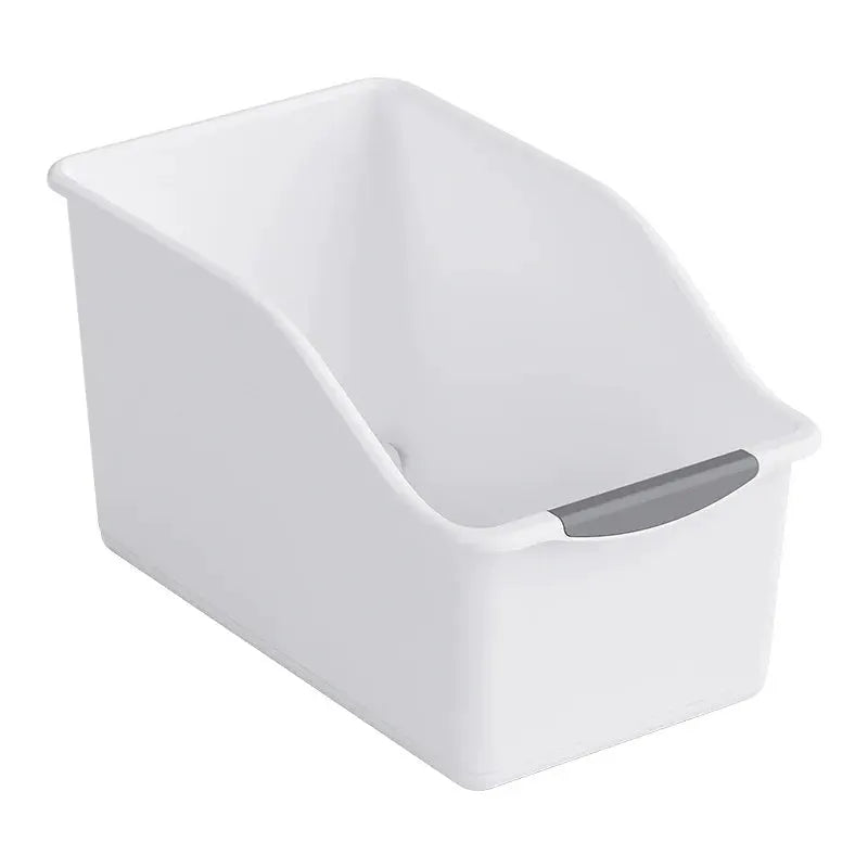 HomeHaven Curved Plastic Storage Bins Set For Cleaning Supplies And Multipurpose Organization Space Saving