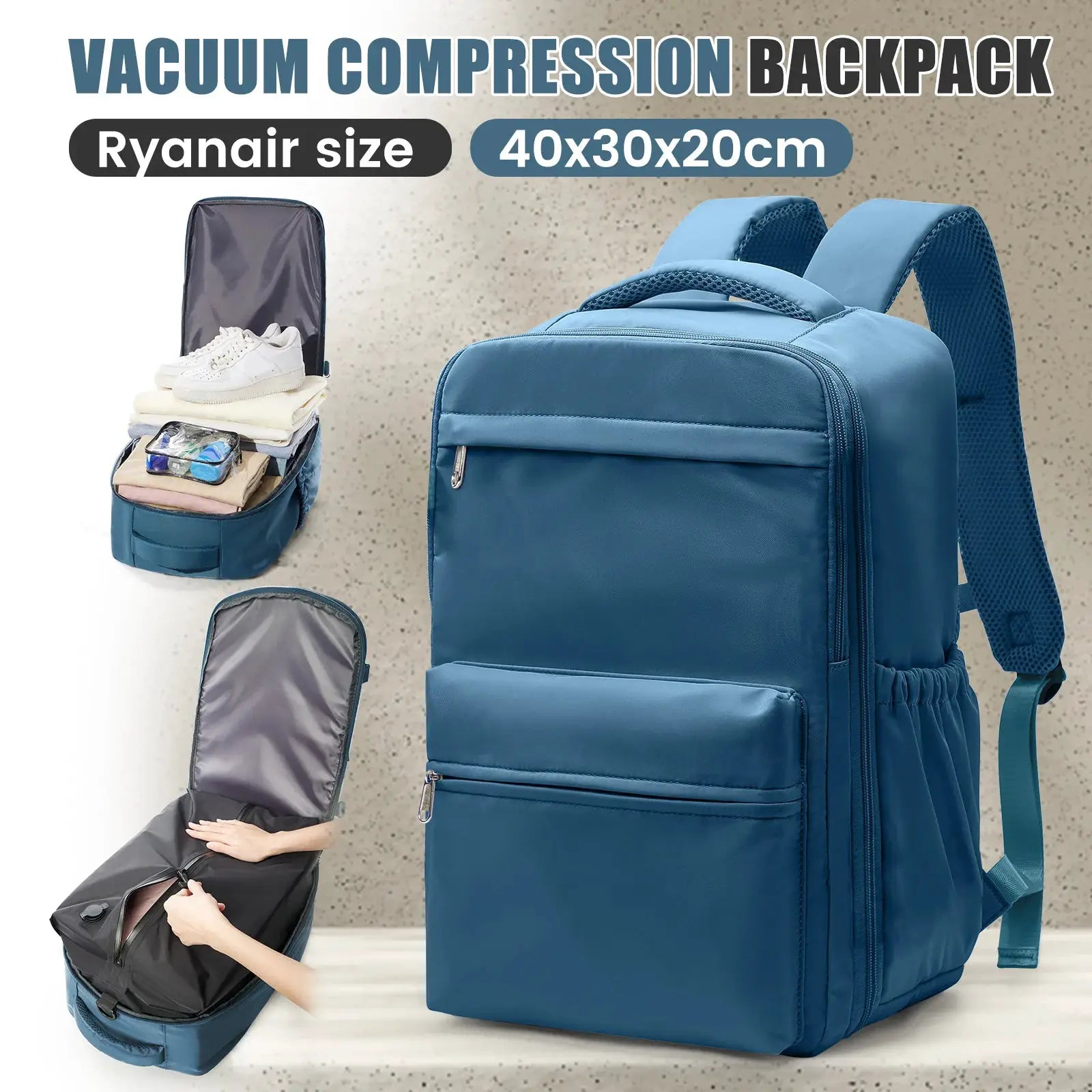 Vacuum Compression Travel Backpack - Simples Market