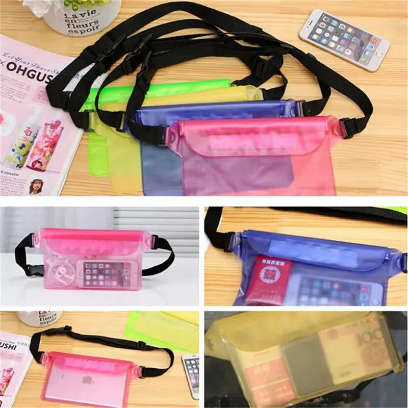 Waterproof Swimming Bag And Dry Phone Case Waist Pack For Beach Boat Skiing Diving And Outdoor Sports