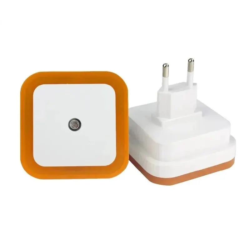 LumaNova Wireless Sensor LED Night Light EU Plug Mini Square Auto On In Darkness Low Power Zero Point Five Watt
