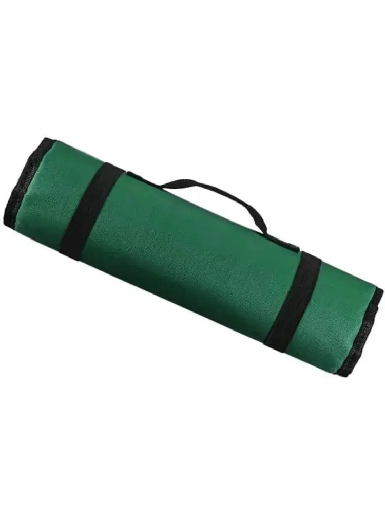 Simples Market green roll-tool bag, portable nylon tool storage case with black straps and carrying handle