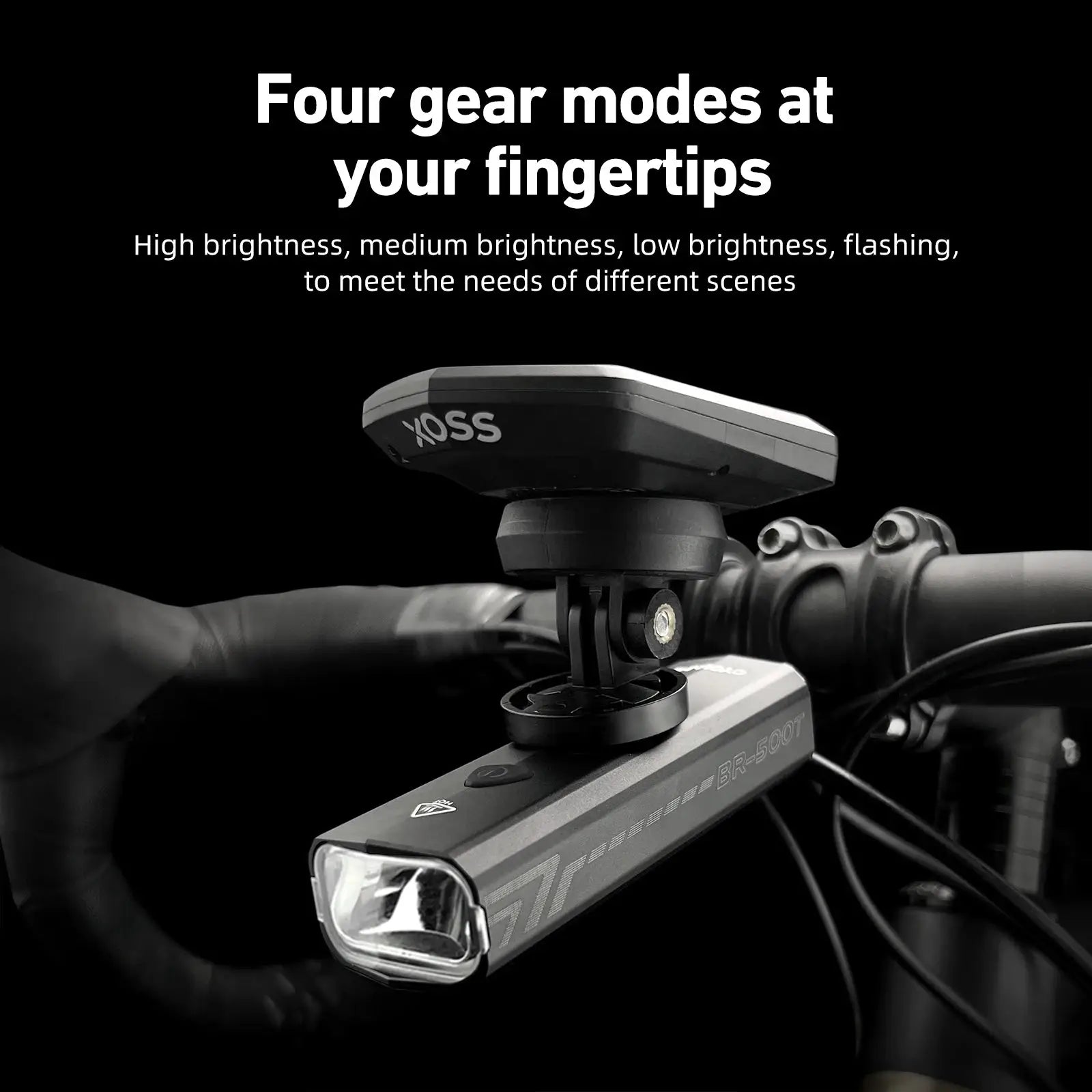 Cyclami Bicycle Front Light 500 Lumen Rechargeable 2000mAh Waterproof Headlamp Type C Compatible Mtb Road Cycling Lamp