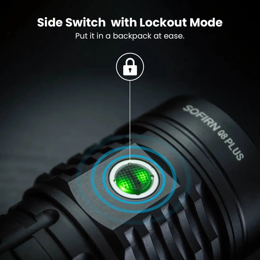 Sofirn Q8 Plus 16000 Lumen XHP50B Torch 21700 Anduril 2 Reverse Charge