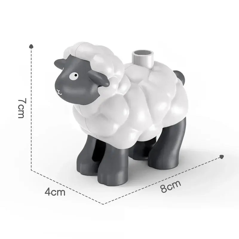 Big Building Blocks Zoo Animals Set Compatible Large Bricks For Kids Fun Assembly Toys Party Gift
