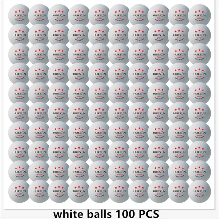 Huieson 3 Star Ping Pong Balls 50 To 100 Pieces ABS 40 Plus New Material Competition Table Tennis Balls