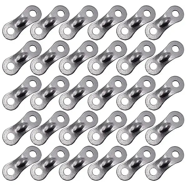 30 Piece Camping Tent Rope Fasteners Set With Guyline Tensioners For Awning Cords And Rope Tightening Buckles