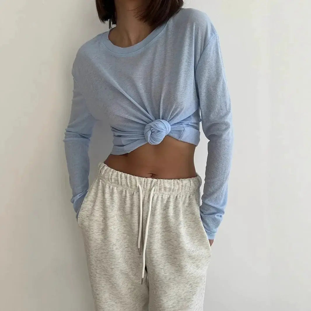 Women Long Sleeve Soft T Shirts Loose Fit Breathable Polyester Viscose Blend For All Day Comfort