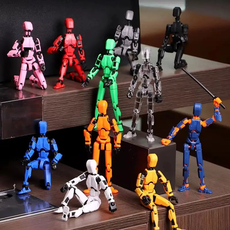 T13 3D Printed Movable Multi Jointed Action Figure Set Lucky 13 Nova 13 Collectible Figures