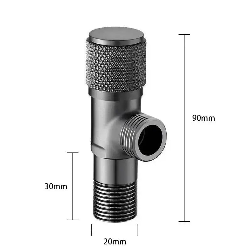 4 Points Faucet Inlet Valve Brass Triangle Valve Universal Switch For Water Heaters Toilets Washing Machines