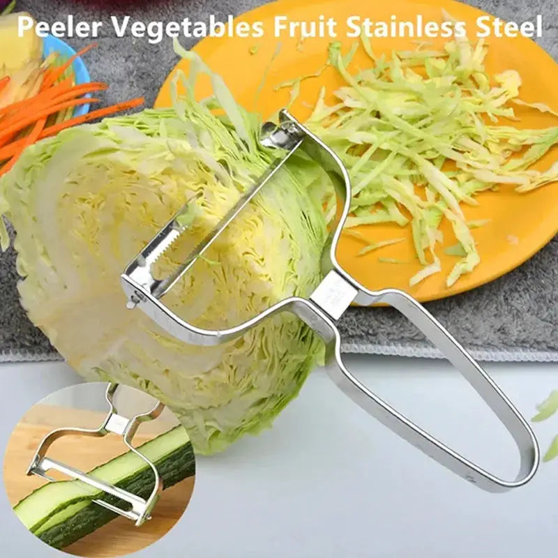 Stainless Steel Vegetable Peeler and Slicer for Fruits Potatoes Cabbage Grater Salad Prep Kitchen Tools