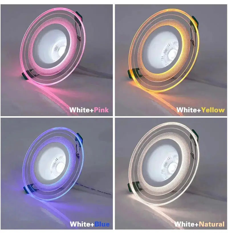 Simples Market LED Downlight 9W, 3-color adjustable recessed ceiling spotlight with 4 color options