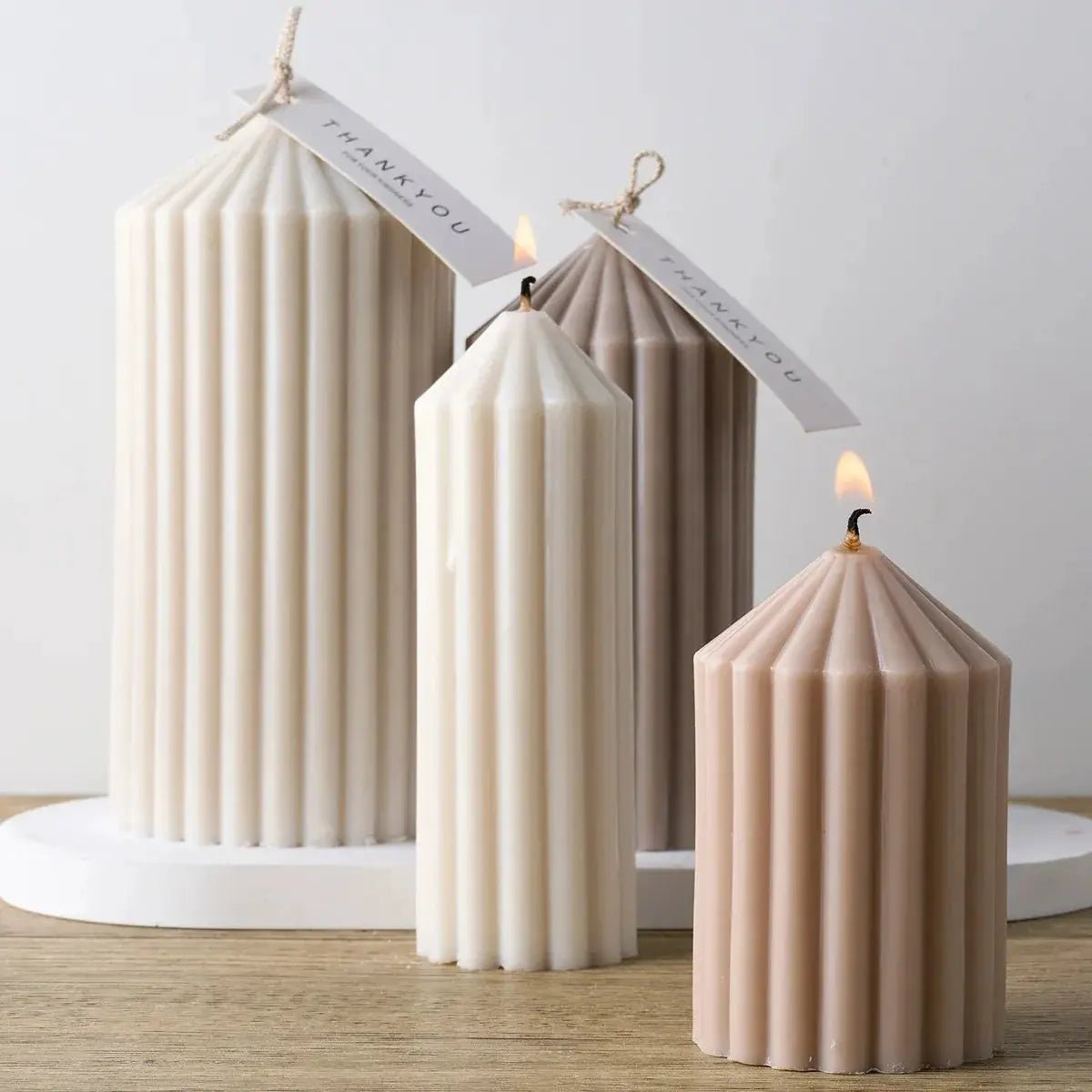 Cylindrical Silicone Candle Mold For DIY Aromatherapy Candles Soap Resin Plaster Crafts 12.1 x 5 x 5 cm - Simples Market