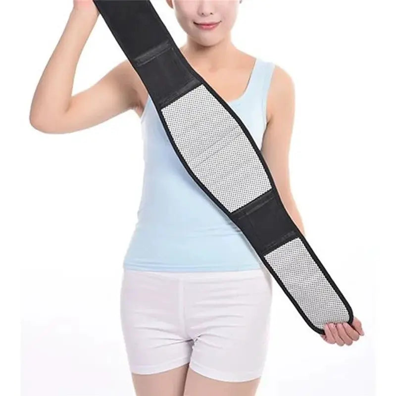 Adjustable Self Heating Waist Belt For Back Support Lumbar Brace Massage Therapy Health Care