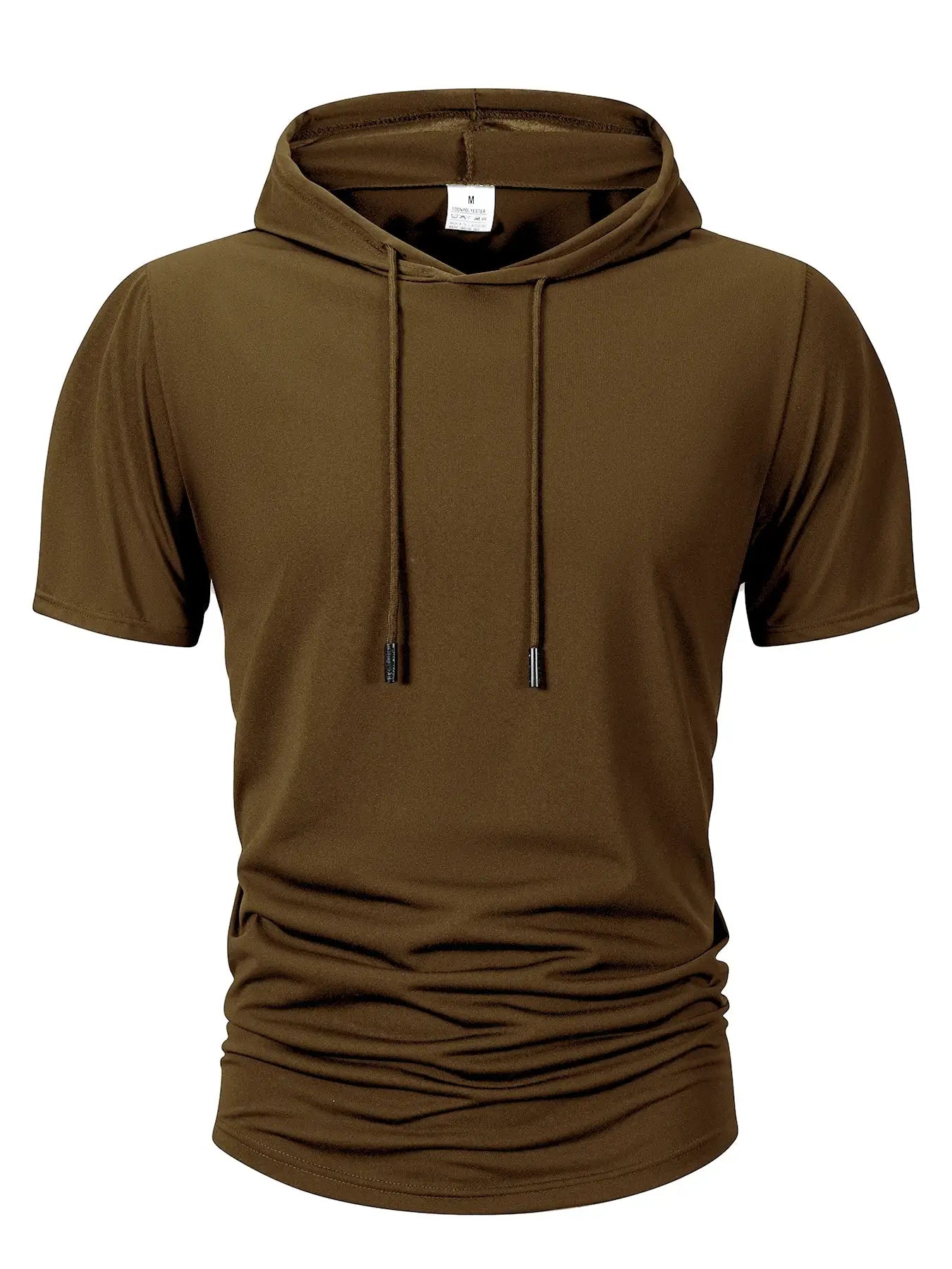 Men's Hooded T Shirt Lightweight Breathable Moisture Wicking Summer Casual Fitness Top
