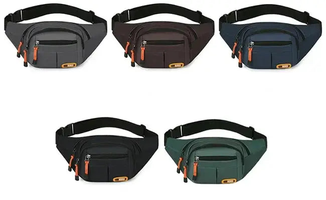 Oxford Waterproof Mobile Waist Bag by Simples Market; 5 color options, compact multifunction fanny pack
