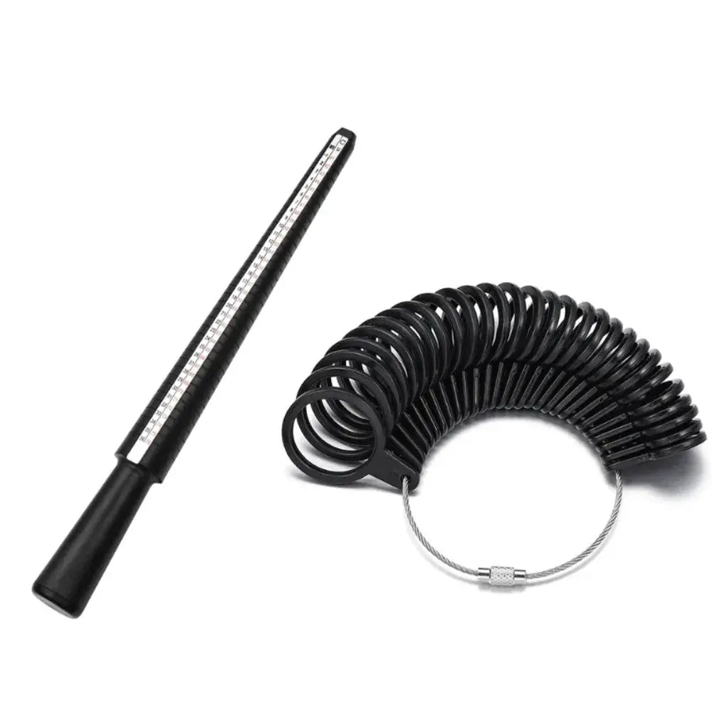 Ring Size Mandrel And Finger Gauge Set Plastic Ring Sizer For Jewellery Making And Measuring