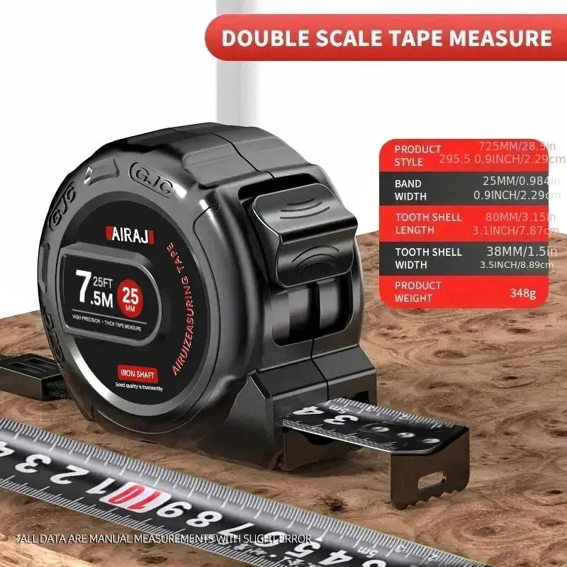High Precision Tape Measure 7.5 Meters For Woodworking And Household Use Waterproof Thickened Anti Corrosion Ruler