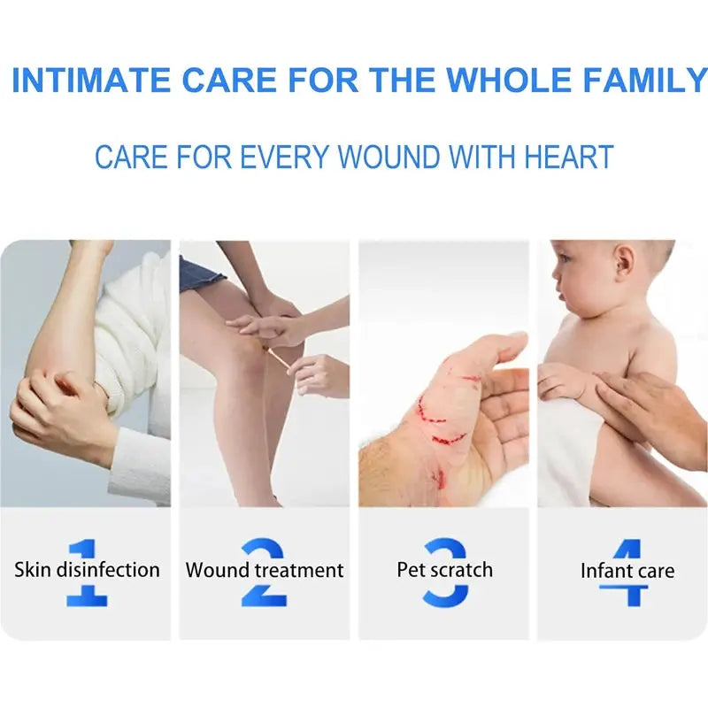 50 Pieces Medical Alcohol Iodine Disinfected Cotton Swabs Sterile First Aid Kit Essential For Home Children Adults Baby