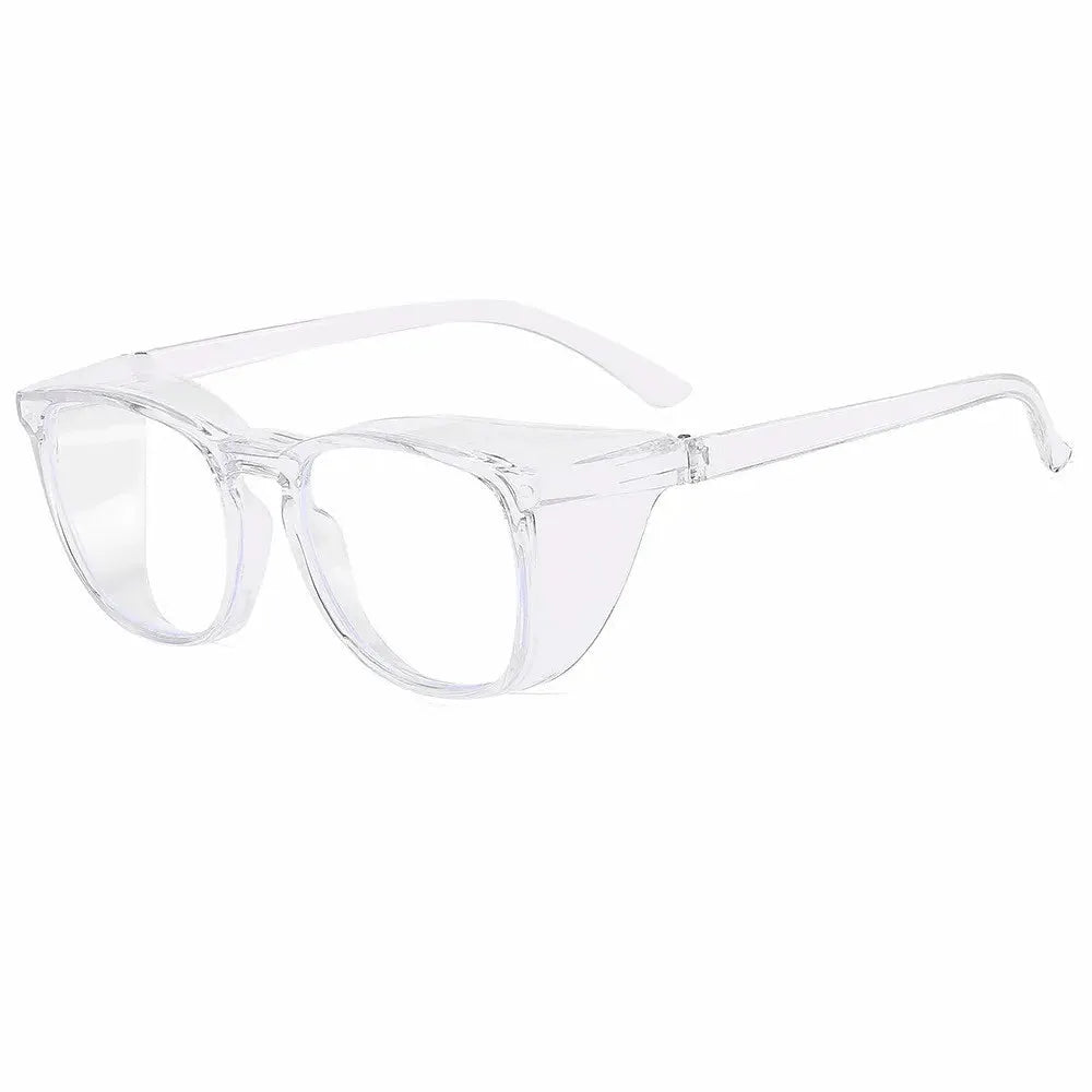ClearView Safety Glasses With Anti Fog Blue Light Blocking Scratch Resistant Square Frame For Men And Women Nurses