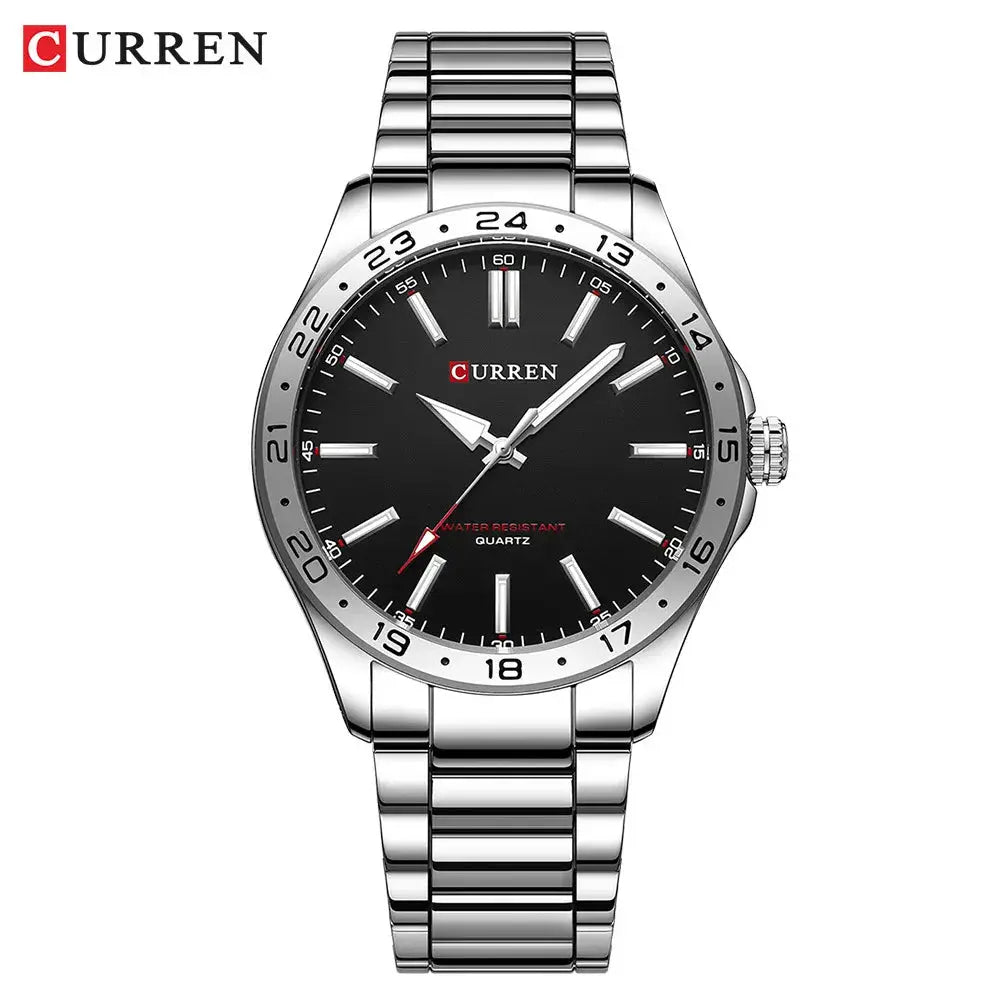 Curren 8452 Ultra Thin Quartz Watch For Men Minimalist Stainless Steel Wristwatch For Everyday Style