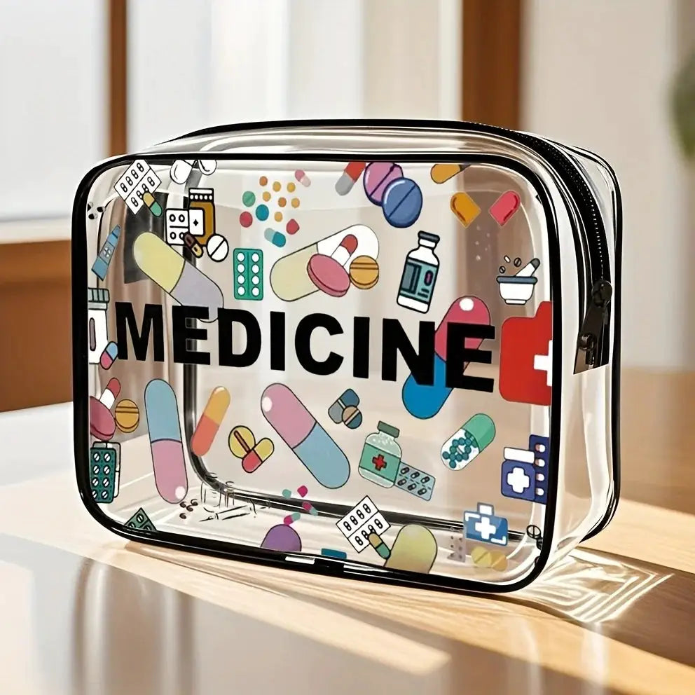 TravelMate Large Capacity Cosmetic Bag Waterproof PVC Organizer For Daily Use And Travel