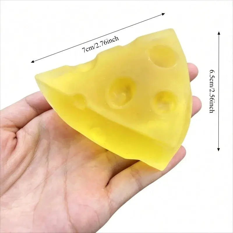 Squishy Honey Cheese Square Mochi Squeeze Toy for Adults Anti Stress Fidget and Sensory Toy with Super Soft Texture