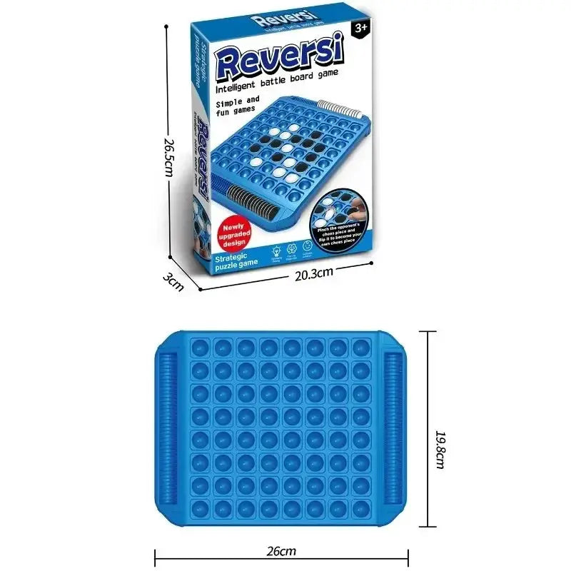 Dual Side Flip Board Strategy Game For Two Players Educational Logic Training Brain Teaser Toy