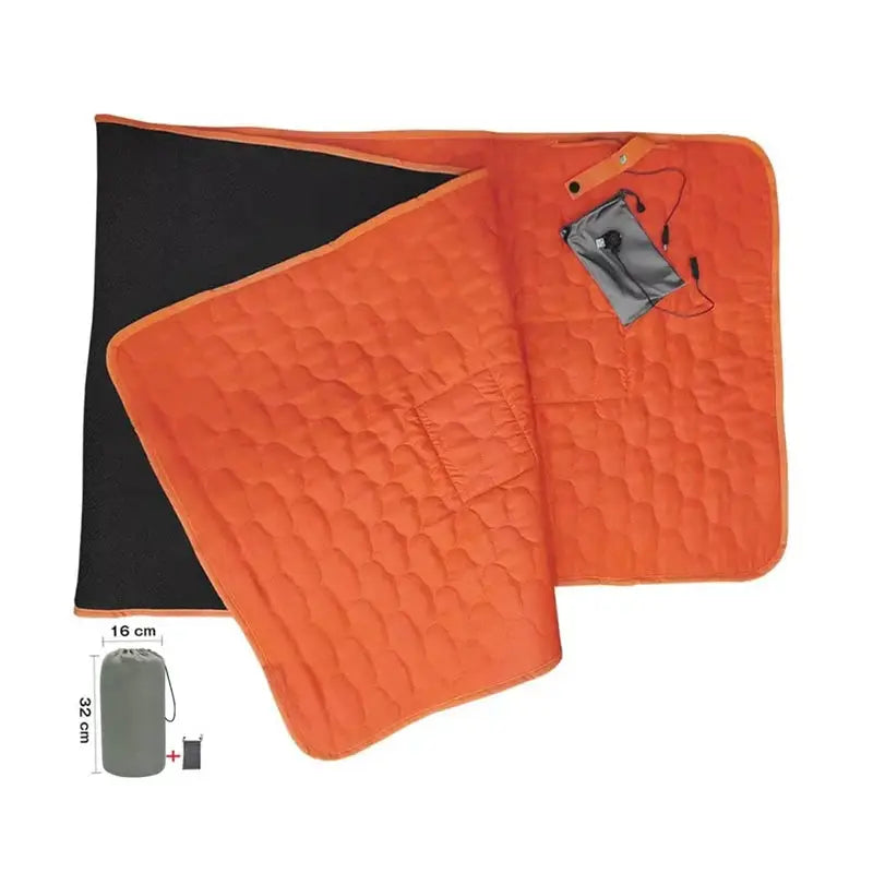 USB Heating Sleeping Mat For Outdoor Camping Hiking Travel With Temperature Control And Multiple Heat Settings