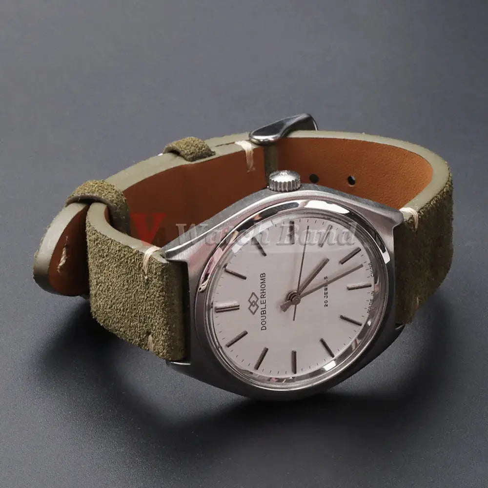 CalfskinCo Quick Release Suede Watch Strap For Seiko 18mm 20mm 22mm And Huawei GT3 GT4 14mm 16mm Calfskin Wristband