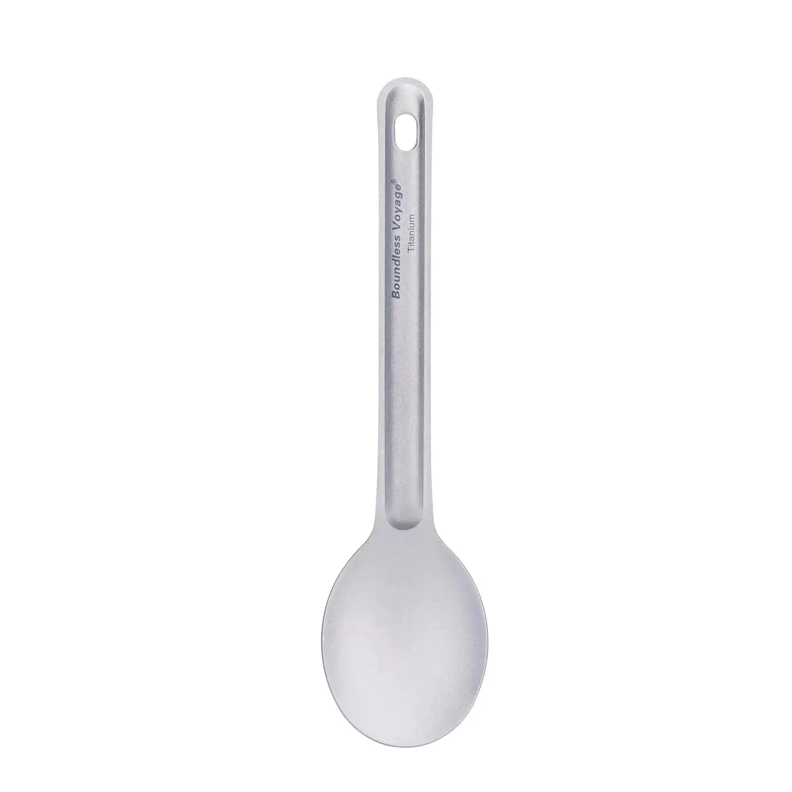 Boundless Voyage titanium spoon with long handle by Simples Market, lightweight camping flatware