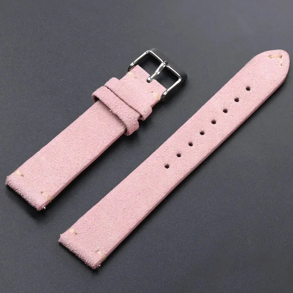 CalfskinCo Quick Release Suede Watch Strap For Seiko 18mm 20mm 22mm And Huawei GT3 GT4 14mm 16mm Calfskin Wristband