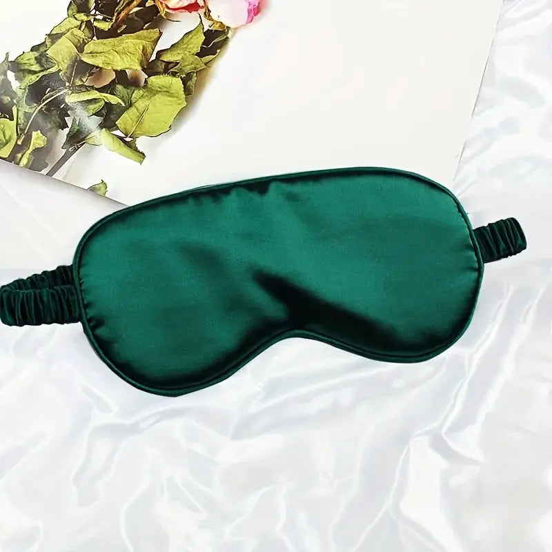 DreamSilk Double Sided Imitation Silk Sleep Eye Mask With Adjustable Strap For Blackout Travel And Naps