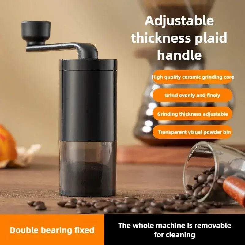 TrailBrew Hand Cranked Coffee Grinder Portable Adjustable Ceramic Core For Uniformly Ground Coffee On The Go