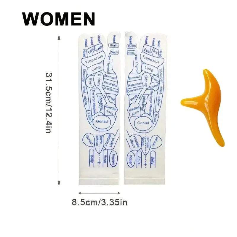 Acupressure Reflexology Socks Cotton Polyester Blend For Foot Massage And Physiotherapy Relief To Relieve Tired Feet
