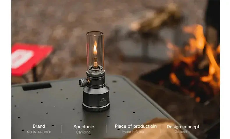 Mountainhiker Retro Butane Gas Light For Desktop Camping Picnic