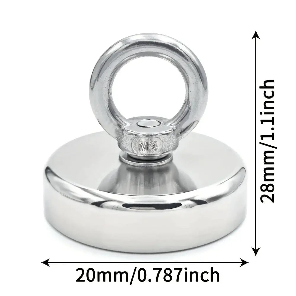 Neodymium Fishing Magnet N52 With Countersunk Eyebolt Salvage