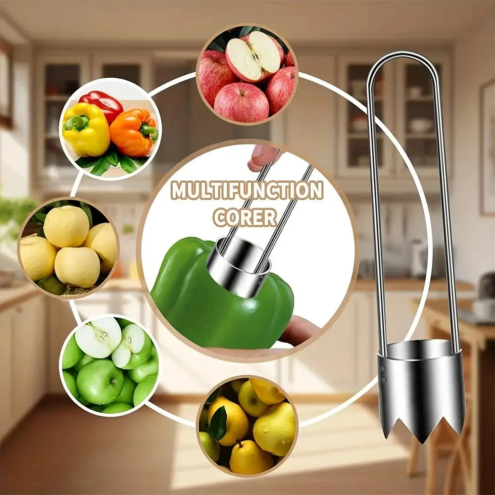 Stainless Steel Corer Tool For Fruits And Vegetables 1 2 3 Piece Set Easy Core Removal Durable
