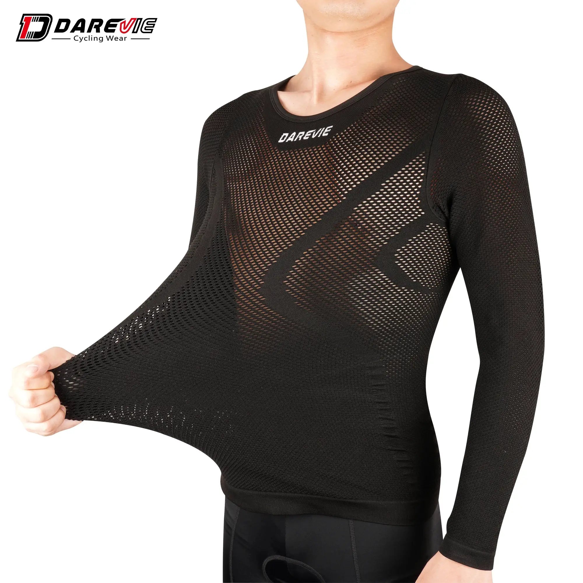 DAREVIE Cycling First Layer Seamless Compression Base Layer Shirt For Men And Women Moisture Wicking Undershirt