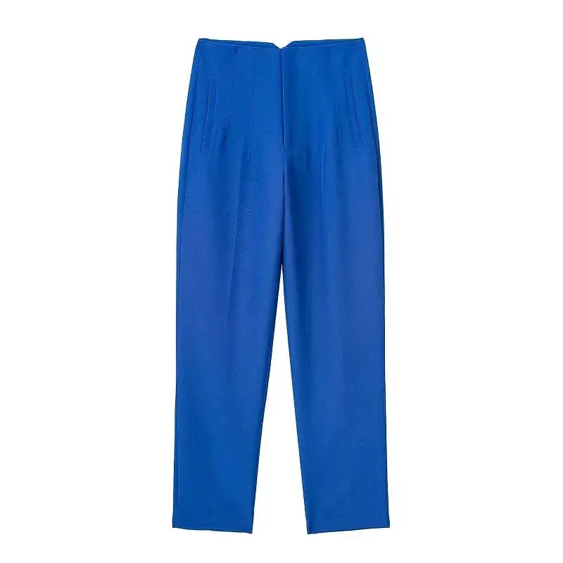 HXAO Ladies High Waist Formal Office Pants Pencil Trousers For Women Black Pink White
