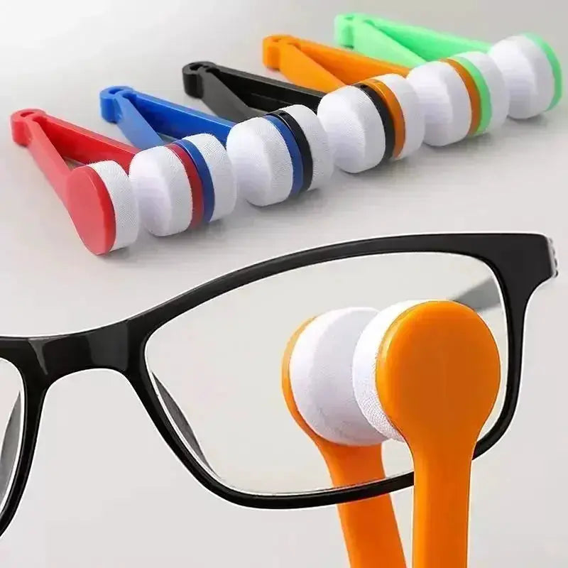 Portable Multifunction Glasses Cleaning Kit with Microfiber Cloth and Brush for Eyeglasses Sunglasses Spectacles