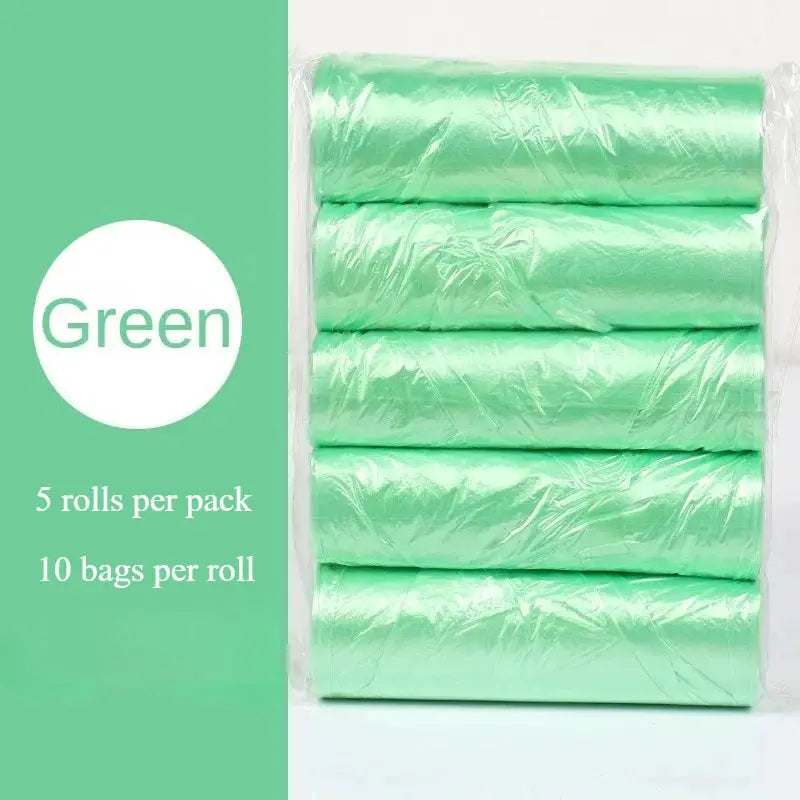 5 Rolls Pack Small Disposable Trash Bags For Kitchen Cleanup And Household Waste Bags
