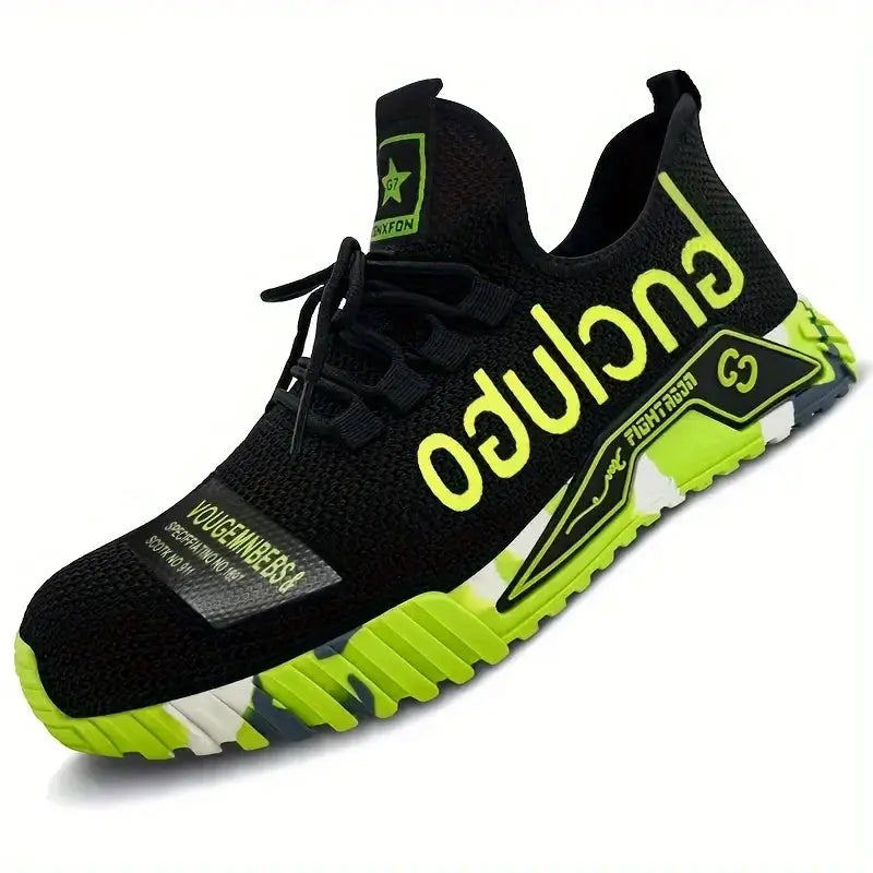 Lightweight Steel Toe Safety Shoes For Men Anti Puncture Breathable Industrial Work Boots