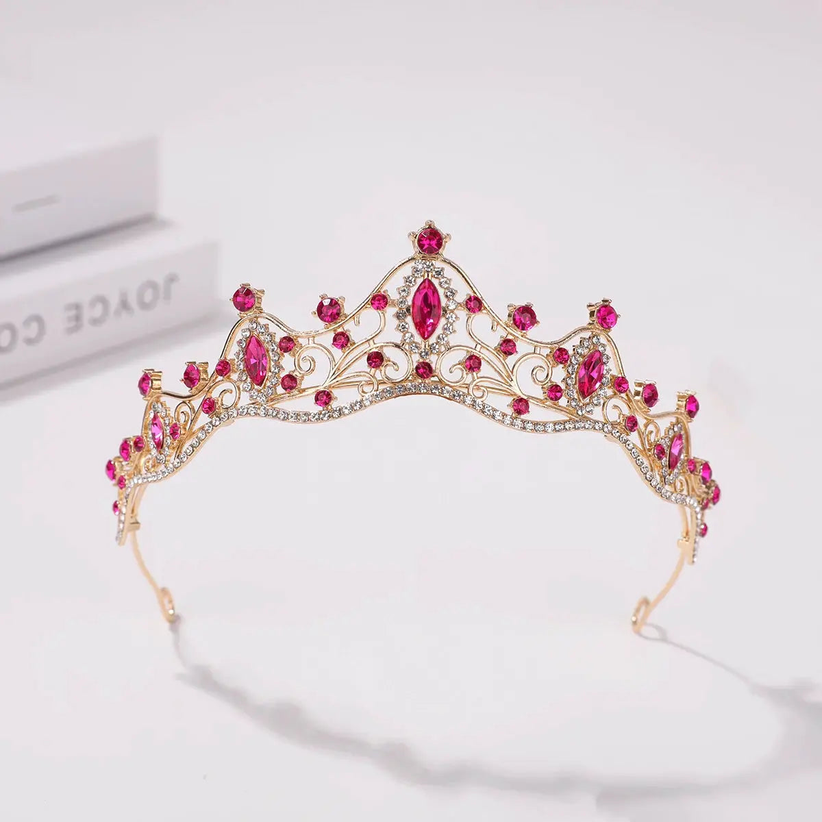 Korean Style Girls Bridal Tiara Hair Accessory for Birthday Wedding and Kids Performance Headpiece