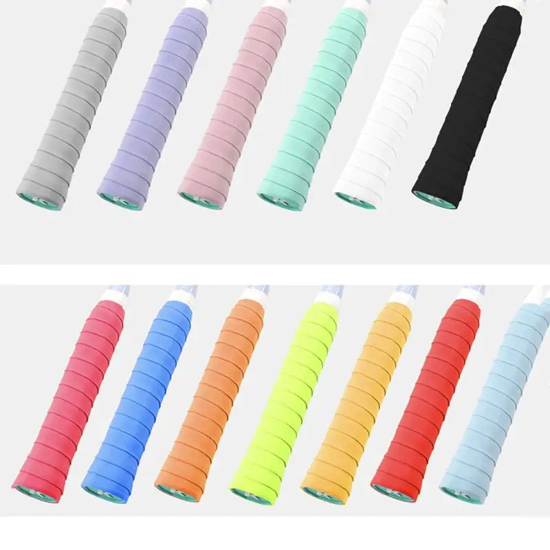 Anti Slip Flat Sweatband Overgrip For Badminton And Tennis With Sweat Absorbing Grip Rubber For Court Performance