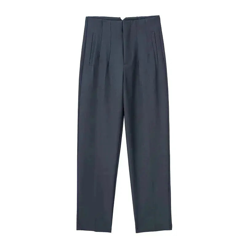 HXAO Ladies High Waist Formal Office Pants Pencil Trousers For Women Black Pink White