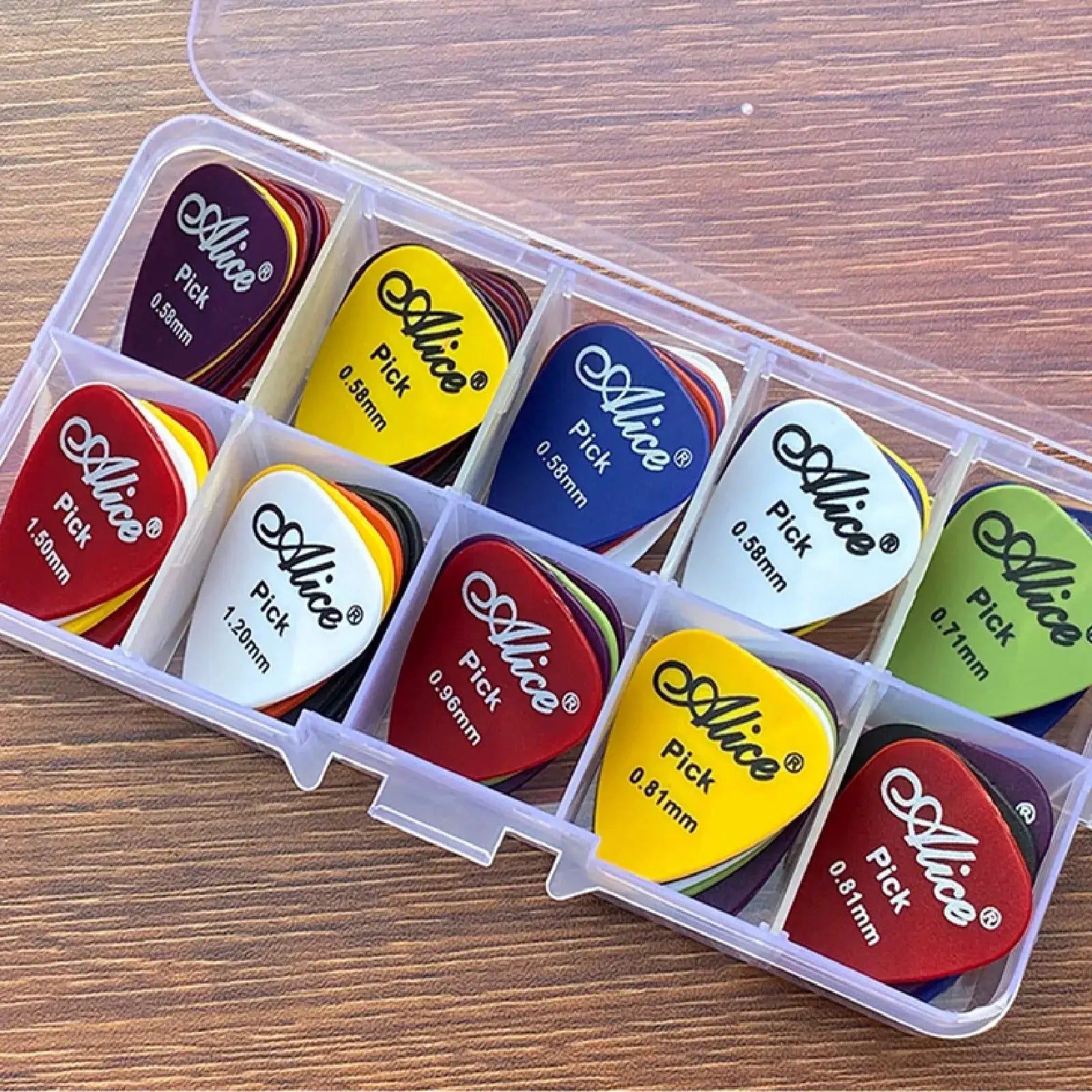 Multicolor 24 Pack ABS Premium Plastic Guitar Picks for Acoustic Electric Guitars Bass and Ukulele